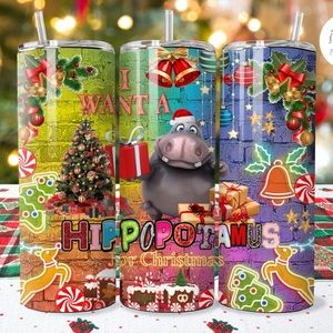 Hippopotamus for Christmas Tumbler